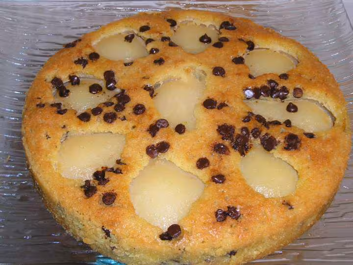 Gateau poires amandes