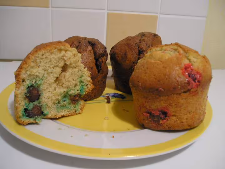 Muffins m amp m s et nesquick