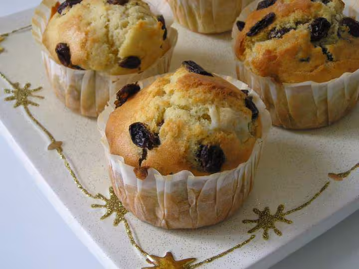 Muffins raisins secs pate d amande