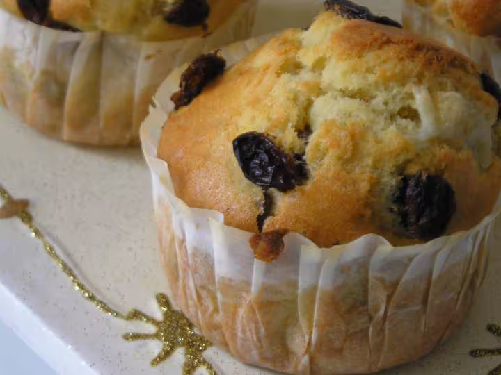 Muffins raisins secs pate d amande