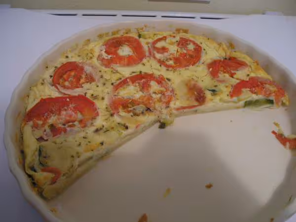Quiche sans pate tomate courgette