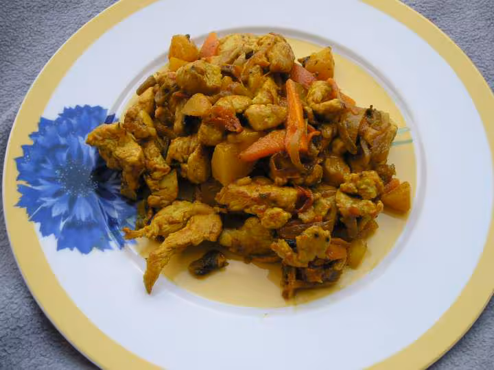 Saute de poulet aux legumes