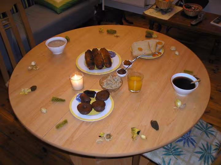 Table du petit dej saint valentin