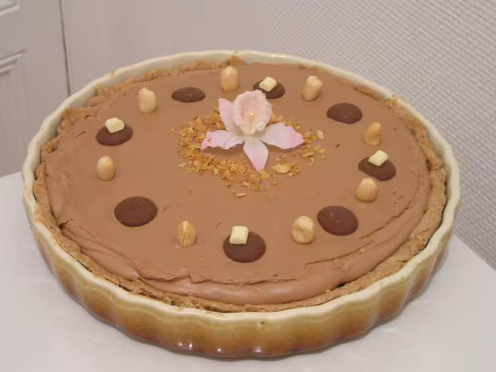Tarte caramel mousse choco