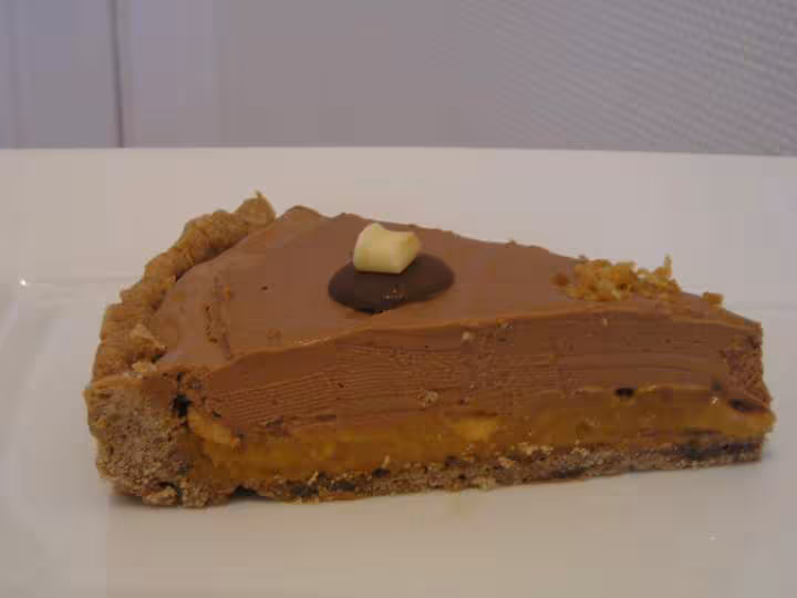 Tarte caramel mousse choco