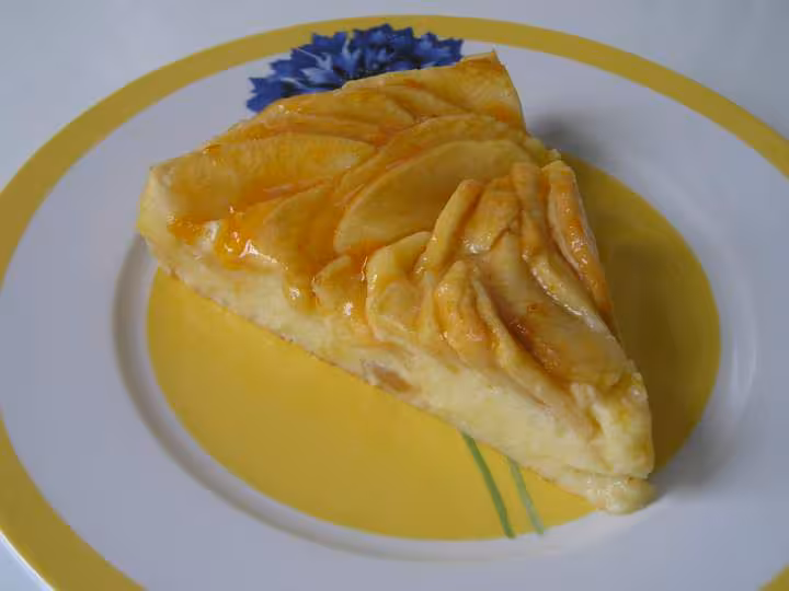 Tarte flan aux pommes part