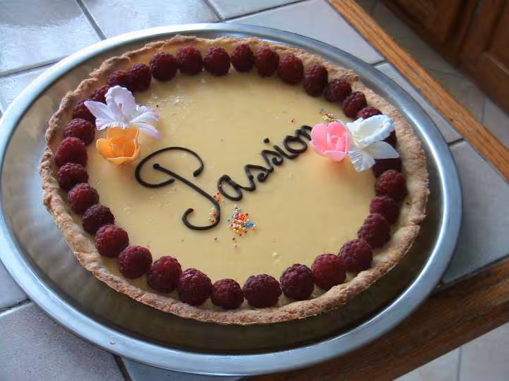 Tarte fruits de la passion