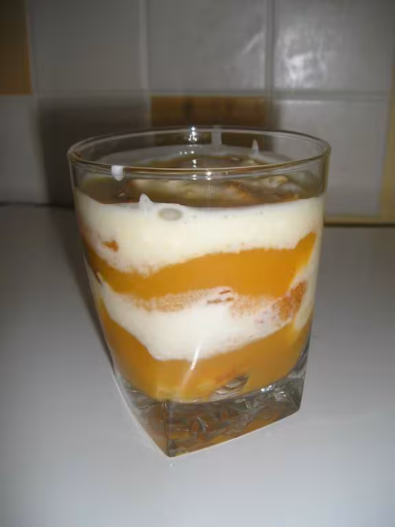 Tiramisu madeleine compote abricot