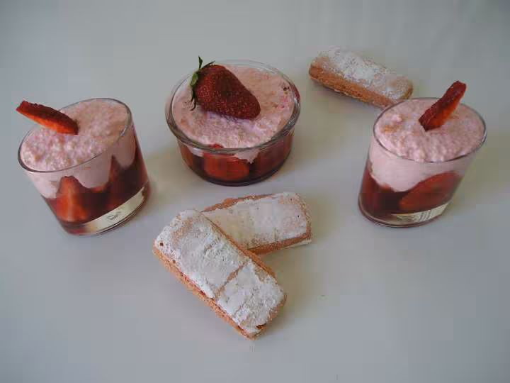 Verrines aux fraises