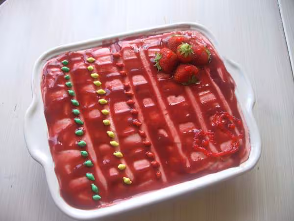 Bavarois fraise framboise