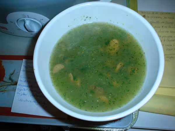 Veloute de courgettes champignons