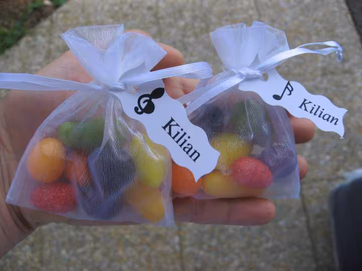 Deco communion sachets pour les enfants