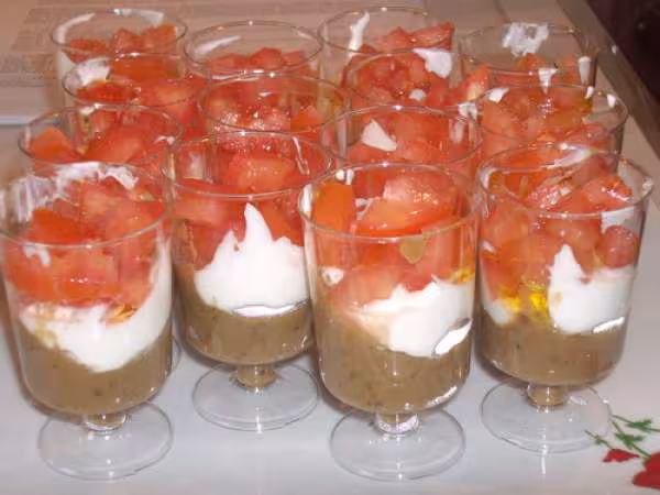 Verrines de chevre