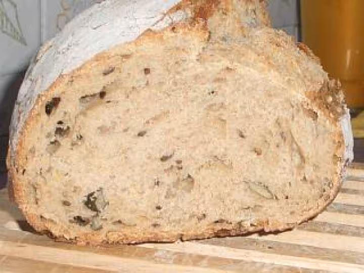 Levain graines avec grignes la mie