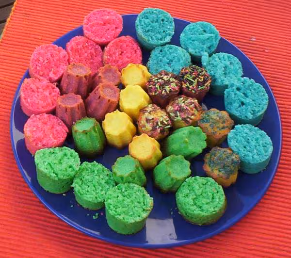 Gateaux colores