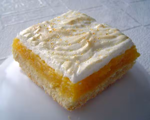 Carre citron avec meringue