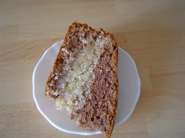 Gateau cacao au coeur coco