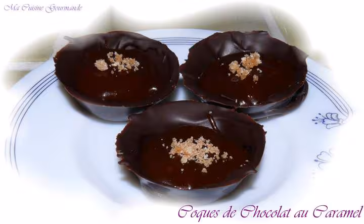 Coques de chocolat caramel version mini tartelettes