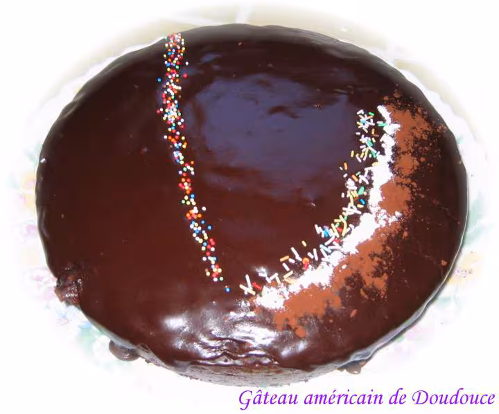 Gateau americain de doudouce decore