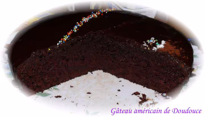 Gateau americain de doudouce interieur