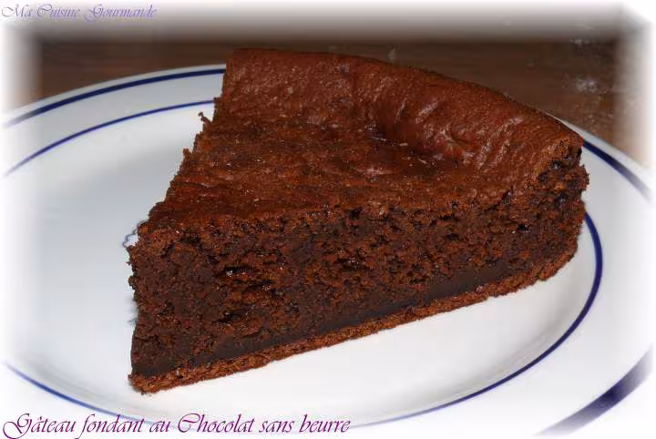 Gateau fondant au chocolat sans beurre