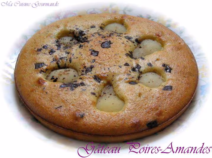 Gateau poires amandes de doudouce