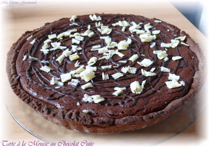 Tarte a la mousse au chocolat cuite 1