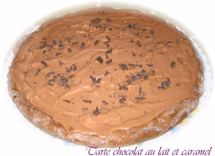 Tarte chocolat au lait et caramel de sophie21
