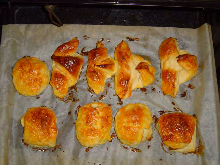 Croissants et pains au choco avec map