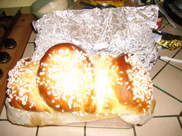 Brioche aux petits suisses de mimi vue de dessus