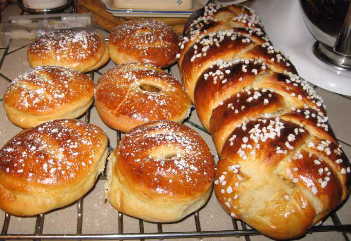 Brioche et jalousies aux pommes