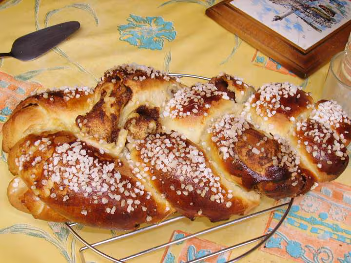 Brioche morave sucre cannelle cuite