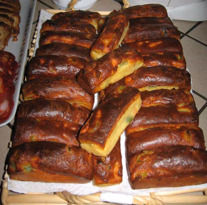 Cakes poivrons olives