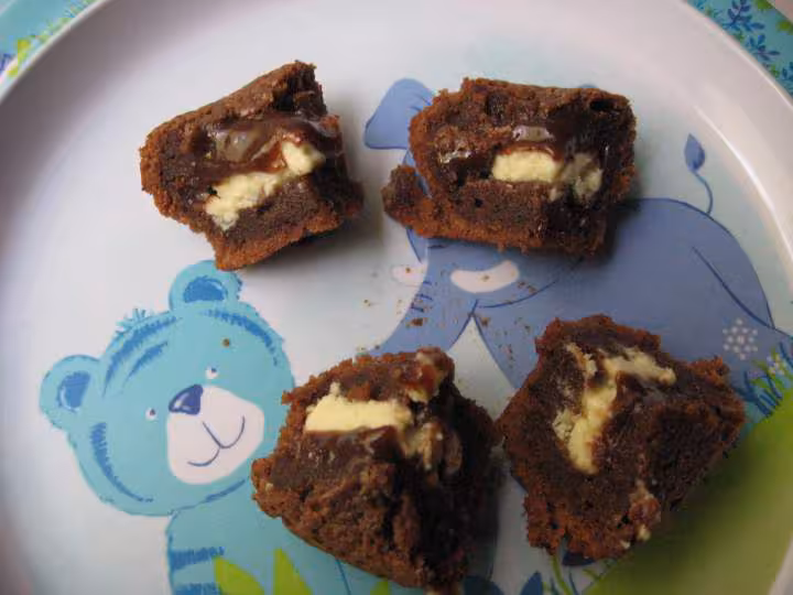 Fondant au chocolat coeur chocolat blanc de cristelle
