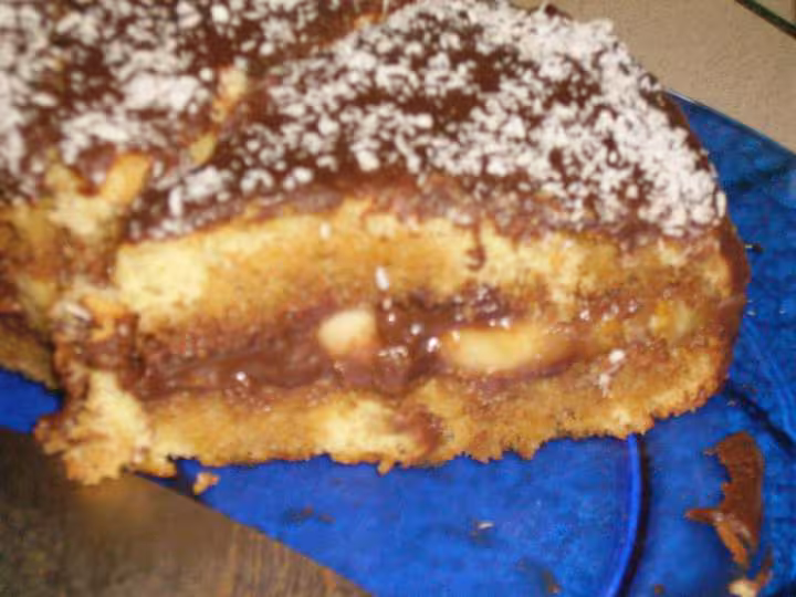 Gateau choco bananes 28 01 2007
