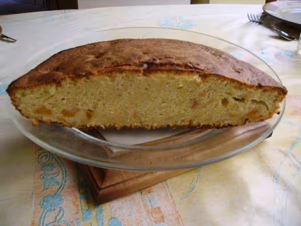 Interieur du gateau au vin blanc