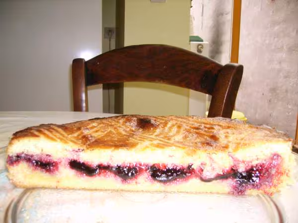 Interieur du gateau breton au sureau