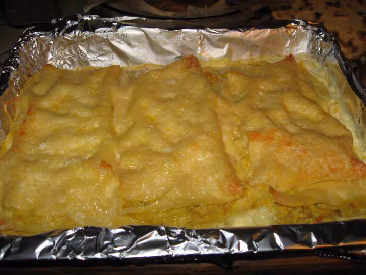Lasagnes a l indienne pour le repas de ce midi