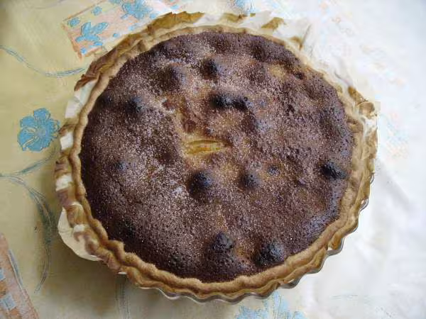 Tarte aux abricots et la creme de noisettes de sophie21