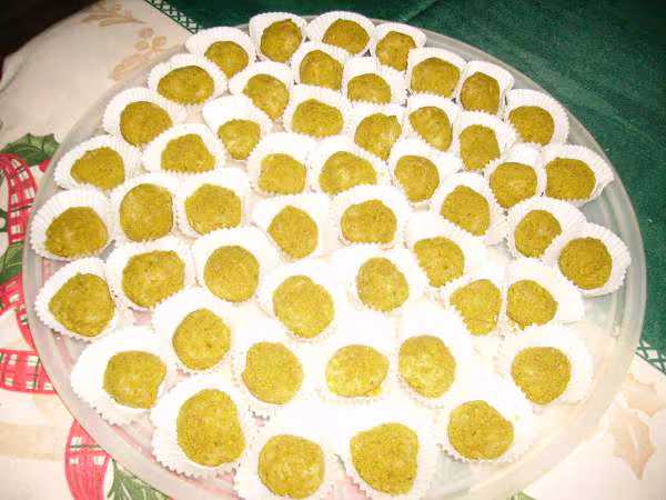 Truffes chocolat blanc pistaches