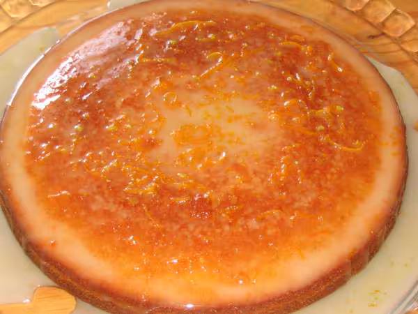 Gateau a l orange de la grand mere blanc
