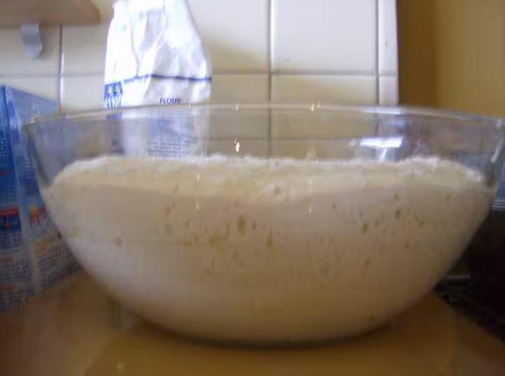 Pate apres 3 h de pousse