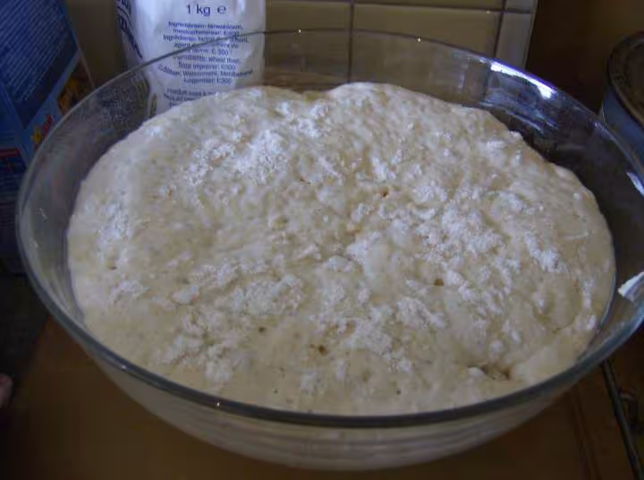 Pate apres 3 h de pousse
