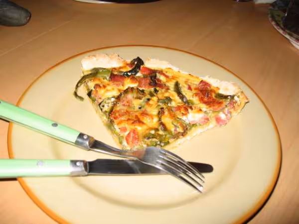 Quiche courgette poivron