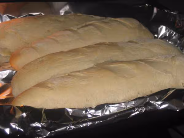 Baguettes avant cuisson mais elles se sont collees