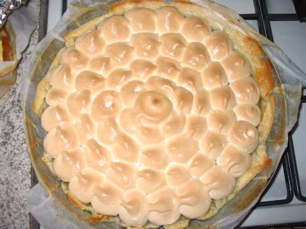 Tarte citron meringuee apres cuisson