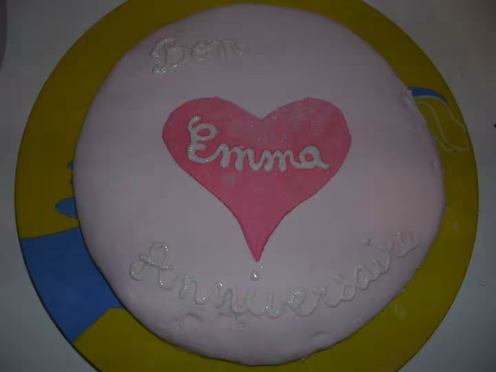 Gateau anniversaire chamallow 1ere