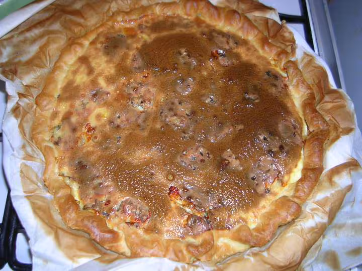 Quiche a la fourme d ambert