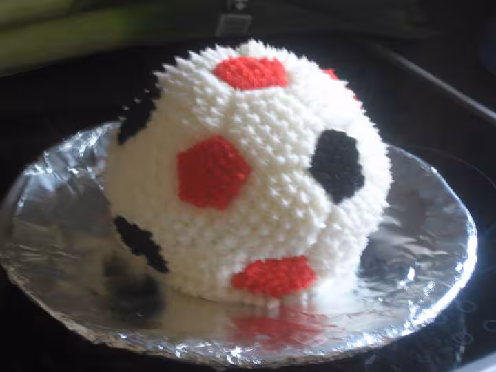 Gateau 3d ballon de foot 1