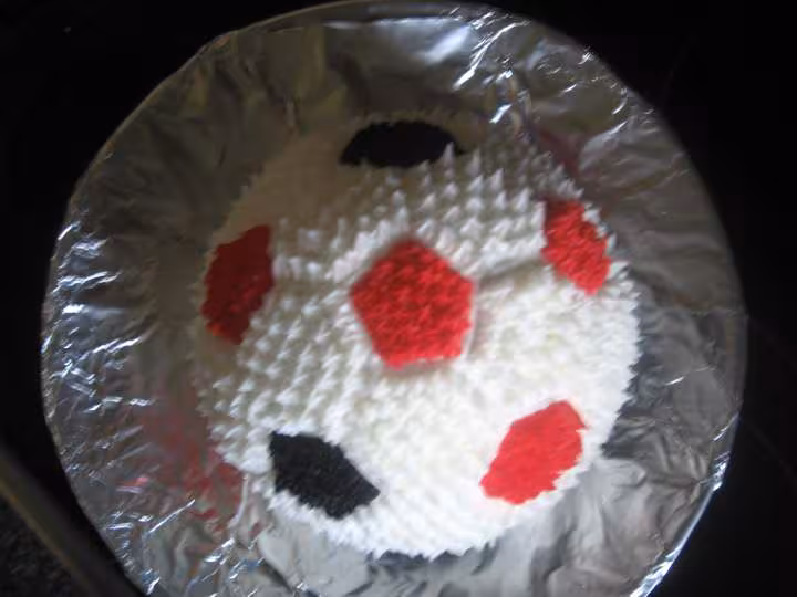 Gateau 3d ballon de foot 2